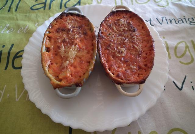 Gratin de poisson à la polenta