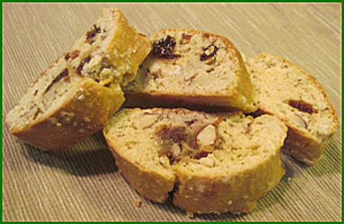 Cantuccini amandes et raisins secs (croquants Italiens)