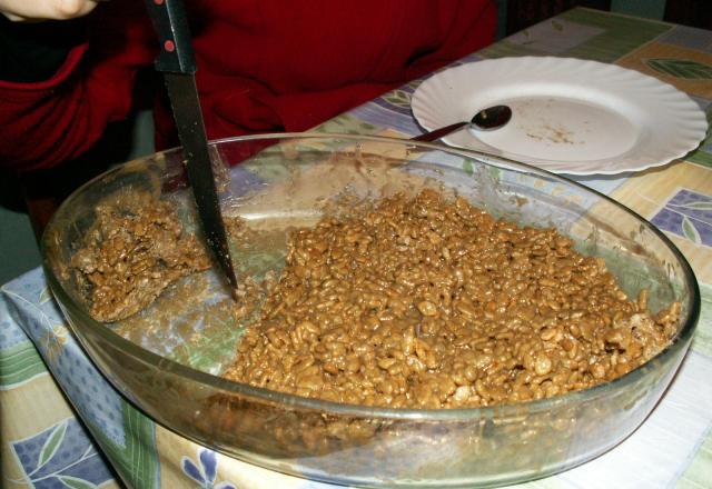 Gâteau au carambar et chamallows