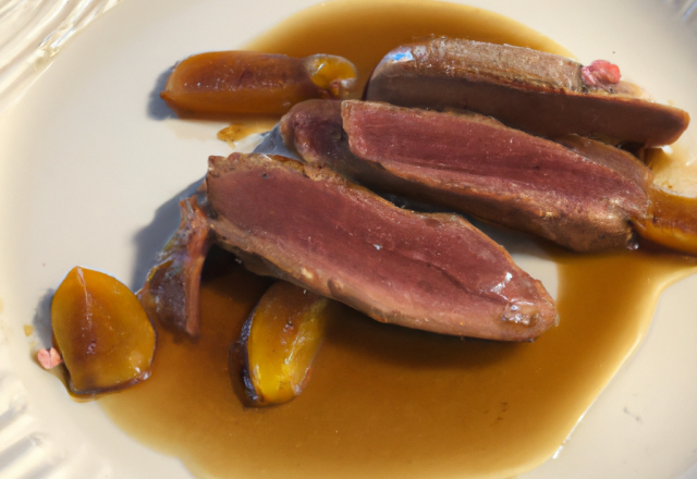 Magret de canard au cointreau