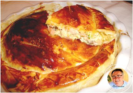 Tourte aux deux saumons à l'aneth