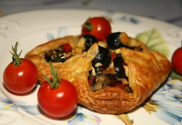 Paniers feuilletés aux légumes du soleil