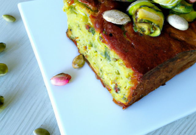 Cake aux courgettes et aux pistaches