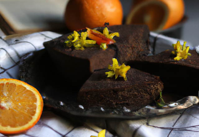 Cake chocolaté aux zestes d'orange