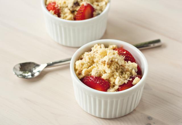 Crumble aux fraises