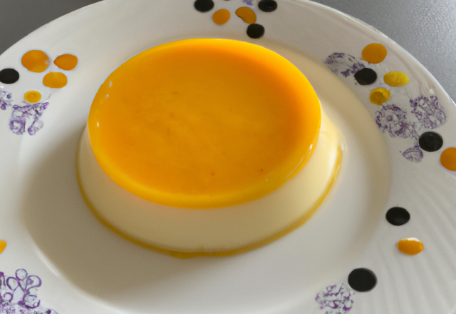 Panna cotta à la creme de lait et à la mangue