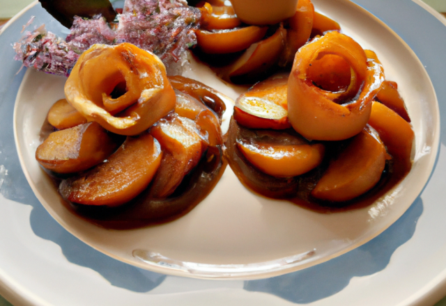 Pommes caramélisées à la gentiane