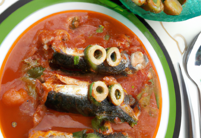 Sardines farcies en gaspacho