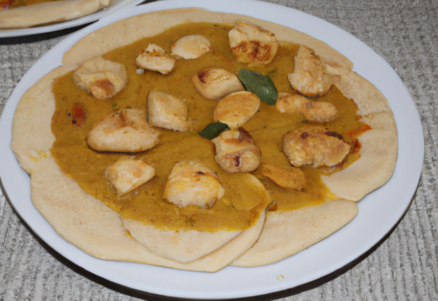 Galettes de poulet au curry