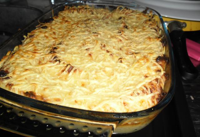 Hachis parmentier de l'étudiant