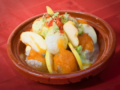 Tajine glacée d'avocat pimenté