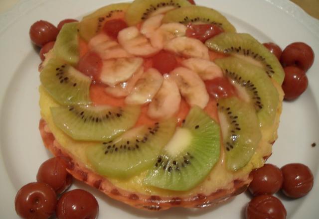 Pizza aux fruits