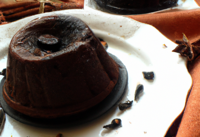 Fondant au chocolat et ses épices parfumées-