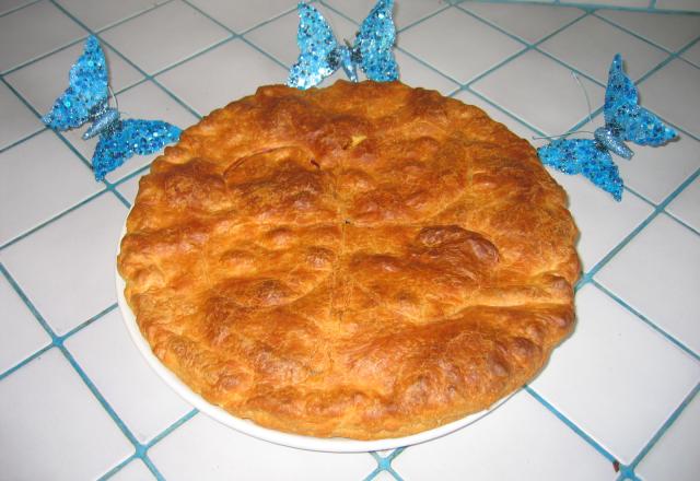 Galette des rois aux framboises