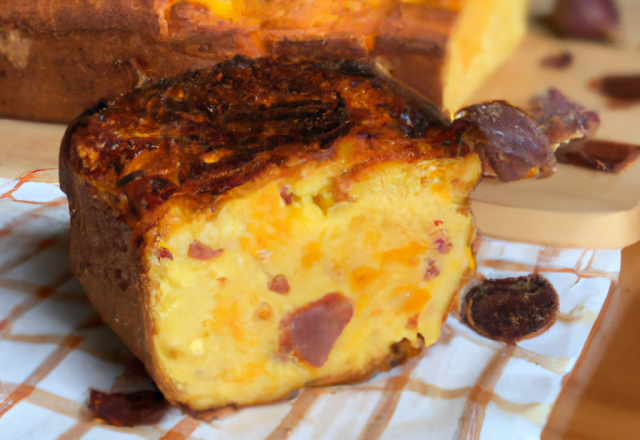 Cake au chorizo et au reblochon