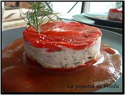 Duo de poivron et fromage de chèvre