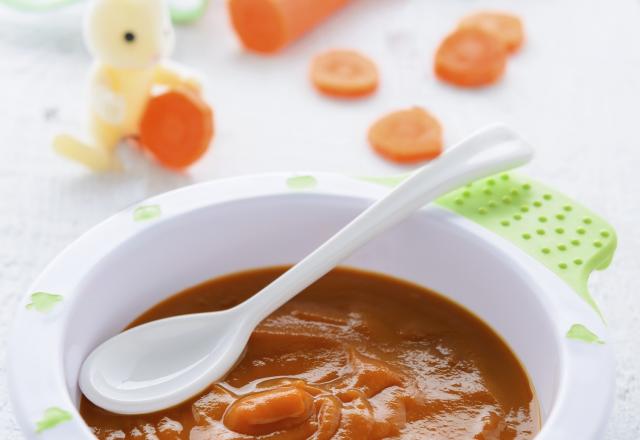 Purée de carottes à l'orange et cumin à partir de 6 mois