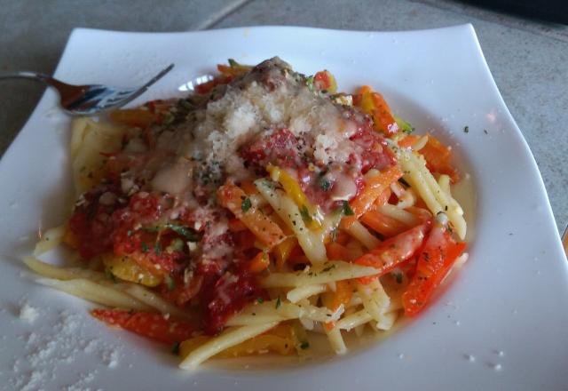 Tagliatelles aux légumes du soleil