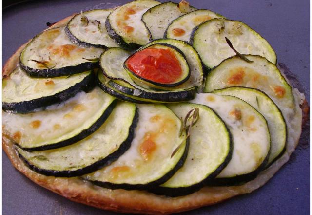 Tarte fine à la courgette