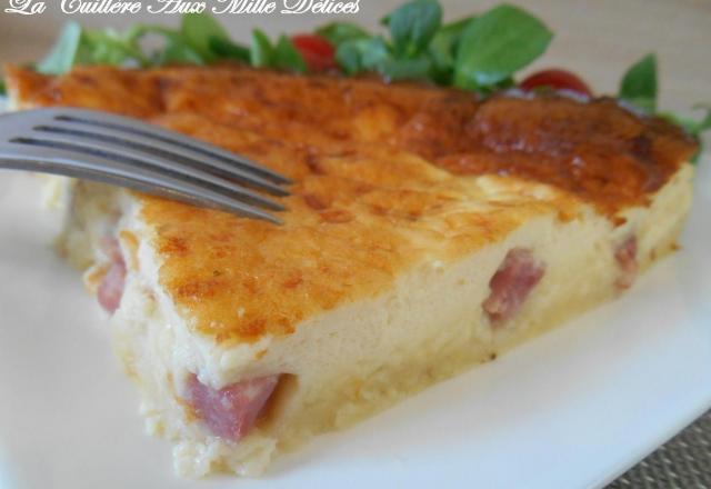 Quiche sans pâte jambon & fromage