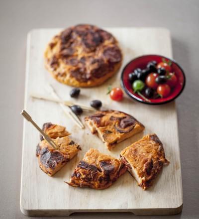 Tortilla au Tomacouli et chorizo