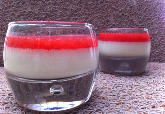 Panna cotta rhubarbe-fraise