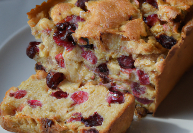 Cake aux cranberries séchées