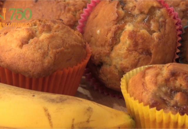 Muffins à la banane express