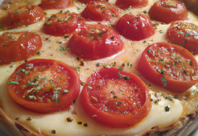 Tarte moutarde tomate mozarella