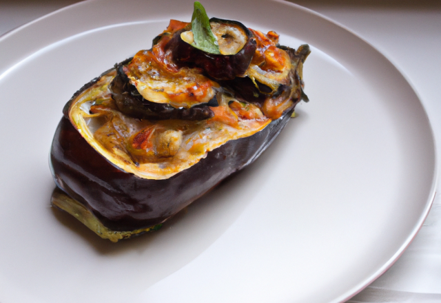 Aubergine farcie à l'italienne