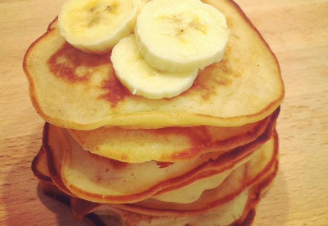 Pancakes à la banane tout dorés