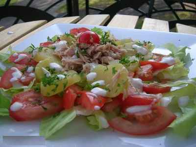 Salade de pommes de terre légère