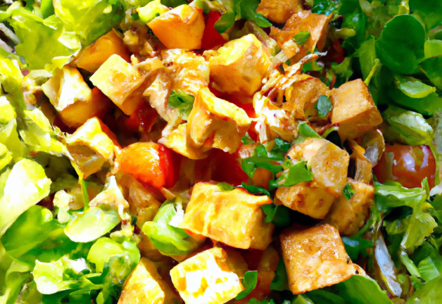 Salade de tofu a