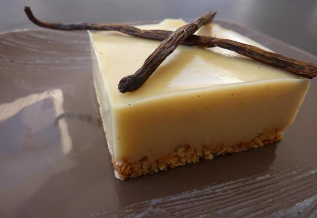 Duo de vanille et petits-beurre salés, cœur fondant de Nocciolata