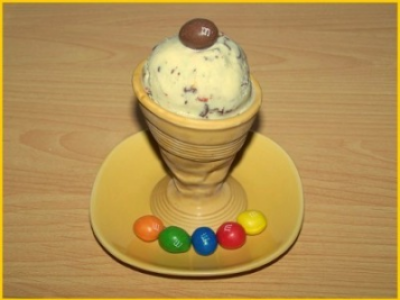 Glace aux M&m's