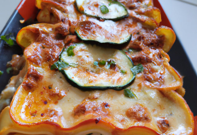 Mes lasagnes de courgettes au coulommiers