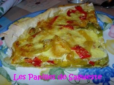 Tarte légère aux poivrons