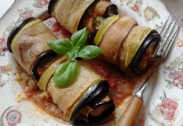 Roulade d'aubergines