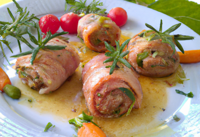 Petits roulés de veau au Pur Brebis