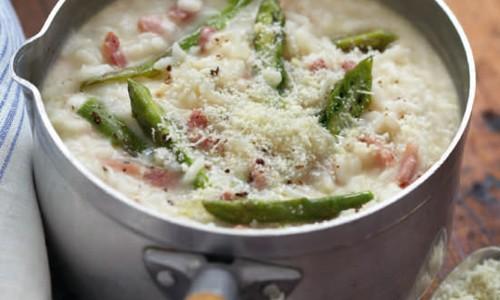 Risotto crémeux aux pointes d'asperges et parmesan Giovanni Ferrari