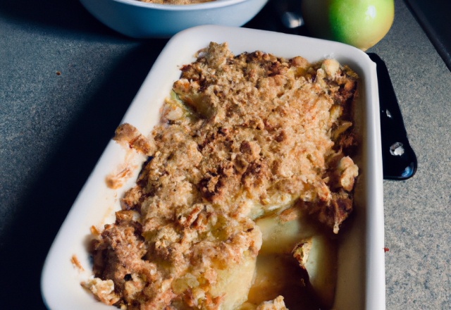 Crumble aux Poires et Pommes