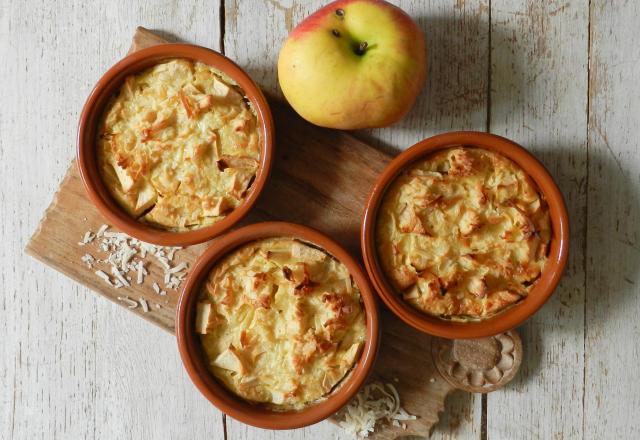 Clafoutis individuels pomme noix de coco