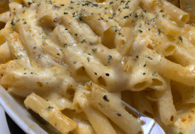 Penne gratinées au Comté