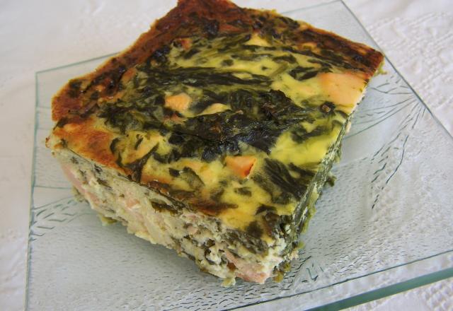 Saumon épinard façon cheesecake