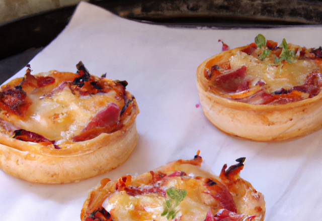 Mini-tartes flambées