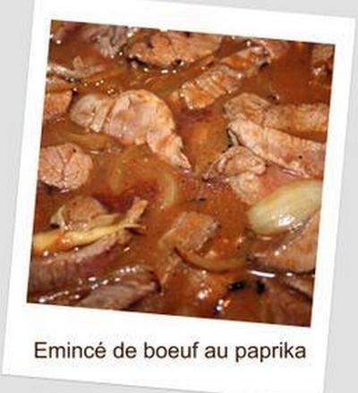 Émincé de bœuf au paprika