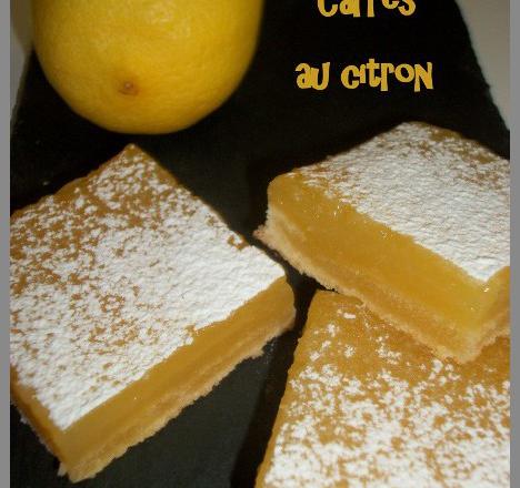 Carrés au citron acidulés