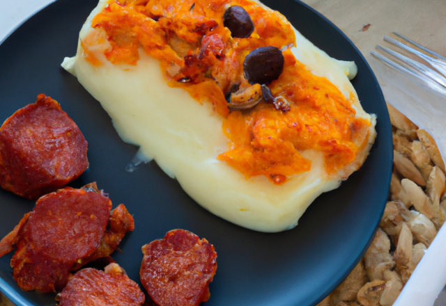 Parmentier de poisson et chorizo