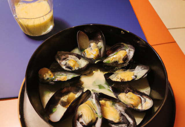 Moules au roquefort classique