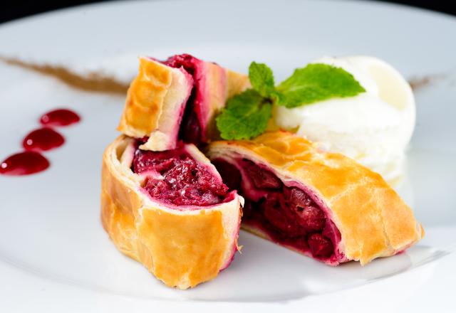 Strudel aux cerises